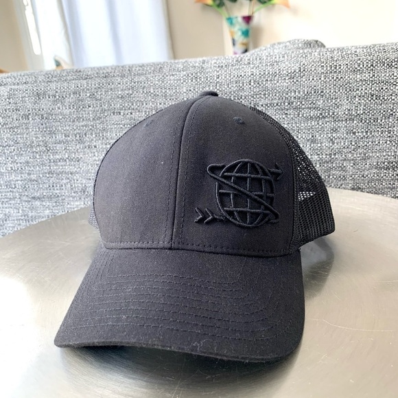 Oc Tanner globe greatness black embroidered Mesh Snapback baseball hat cap - Picture 2 of 5